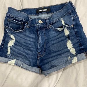 Express short high rise shorts- stretch